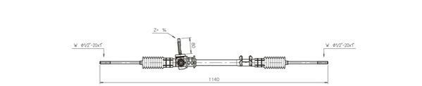 FO4005 General Ricambi Рейковий рульовий механізм